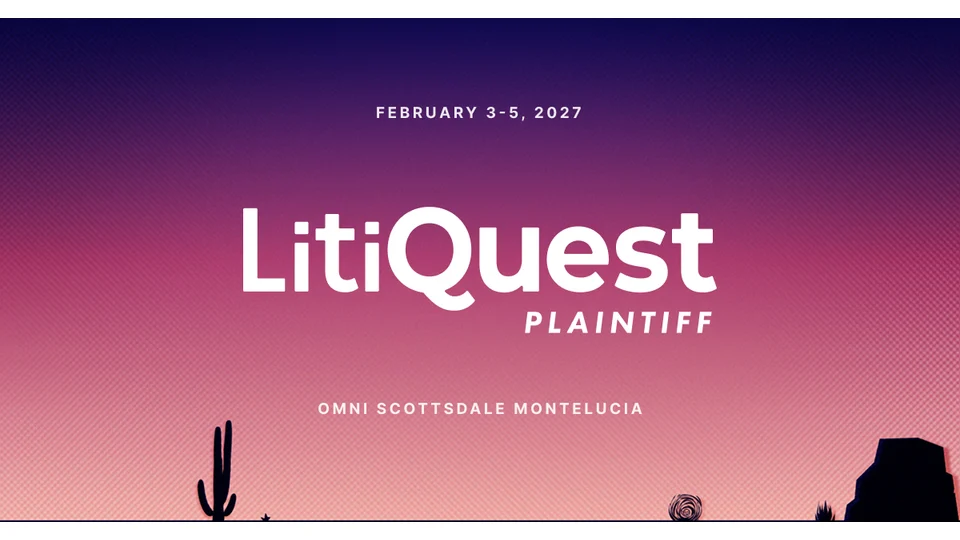 LitiQuest Plaintiff official 2027 event artwork